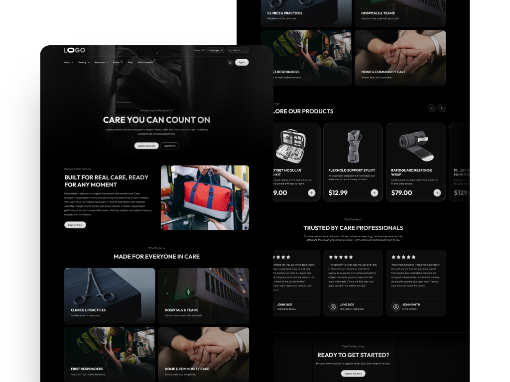 Vitalis: Modern Medical & Healthcare Landing Page